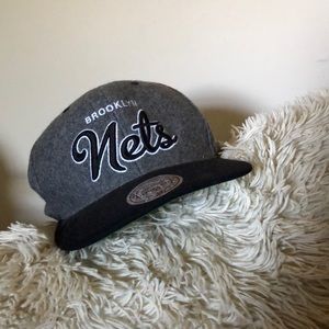 Mitchell & Ness Brooklyn Nets Cap. Adjustable fit.